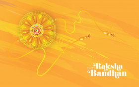 Happy Raksha Bandhan Wishes Greeting Background Design