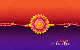 Happy  Raksha Bandhan Wishes Greeting Template