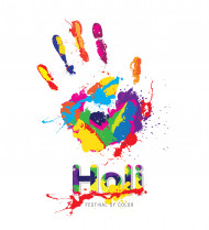 Holi Background Template Design
