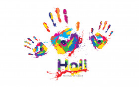 Holi Greeting Background Template Design