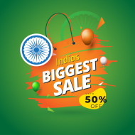 Indian Biggest sale Banner  Design Tgemplate