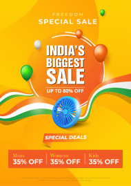 Indian Biggest sale poster design