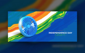 Indian Independence Cover Banner Design Template