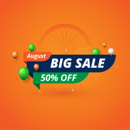 Indian Independence Day Big Sale Banner