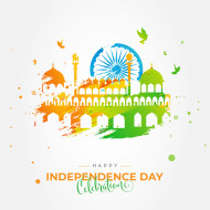 Indian Independence Day Greeting Design