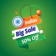 Indian Independence Day Sale Banner Template