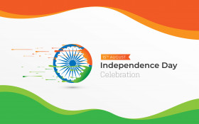 Indian Independence Day Tricolor Background