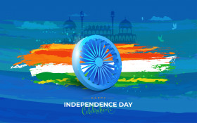 Indian Independence Day Wishes Greeting Background