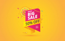 Rakhi Big Sale Banner Template