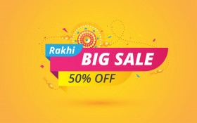 Rakhi Big Sale Banner Template