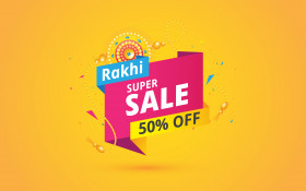 Rakhi Sale Banner Design Template