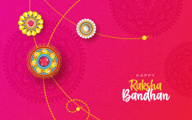 Raksha Bandhan Greeting Background Template Design