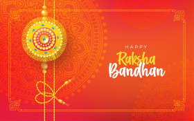 Raksha Bandhan Greeting Background Template Illustration