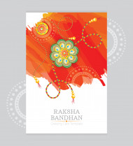 Raksha Bandhan Greeting Card Template Design