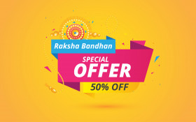 Raksha Bandhan Offer Banner Template