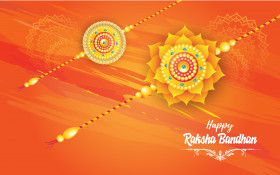 Raksha Bandhan Wishes Background Illustration