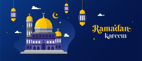 Ramadan Kareem festival season vector banner design template