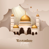 Ramadan Kareem festival season vector greeting design template