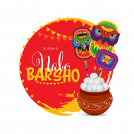 Shubho Noboborsho Wishes Sticker Design